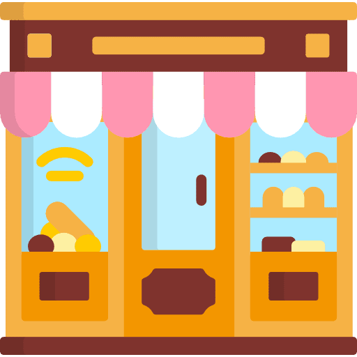 Bakery toast food and restaurant bread icon