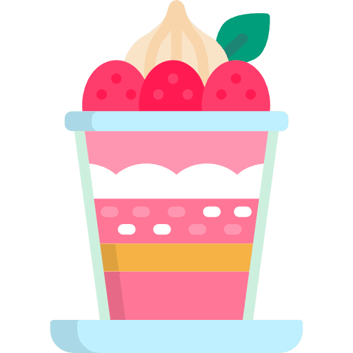 Parfait dessert parfait sundae icon