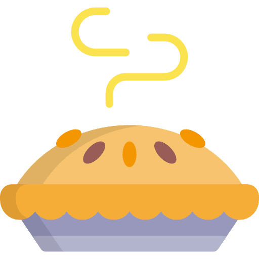 Pie sweet dessert bakery icon