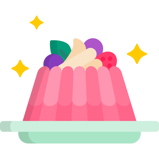 Pudding sweet gelatine sweets icon