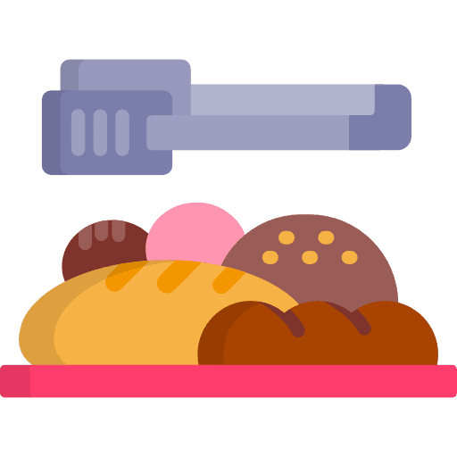 Bread food snack bread icon