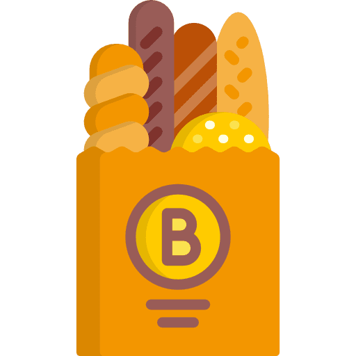 Bread handmade food bread icon