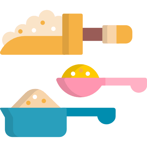 Measuring spoons food and restaurant spoon utensils icon