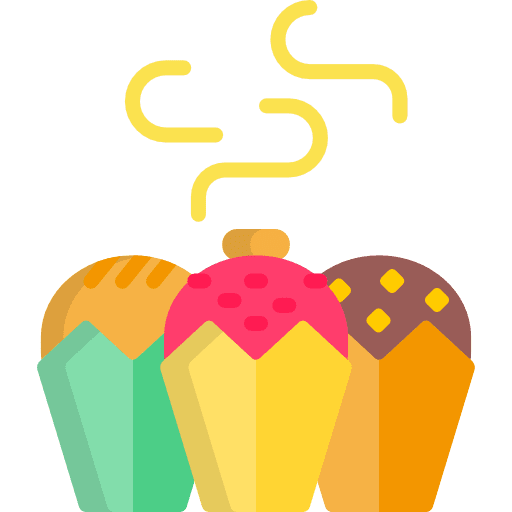 Muffin food and restaurant dessert muffin icon