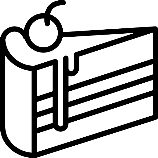 Piece of cake bakery food dessert icon