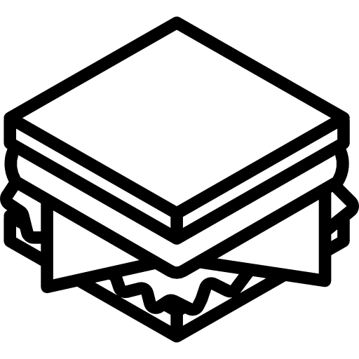 Sandwich food and restaurant snack sandwich icon