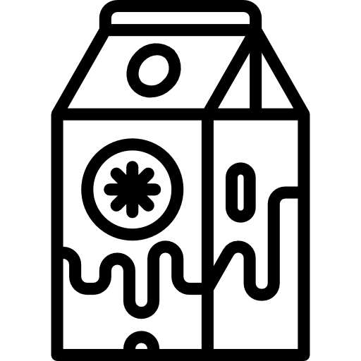 Banana milk food and restaurant drink healthy icon