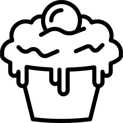 Cupcake baked cupcake food icon