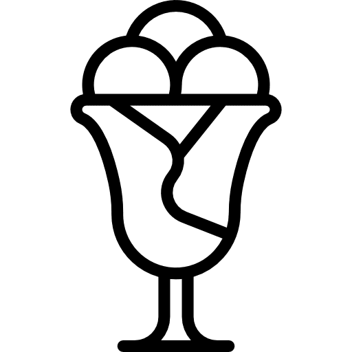 Ice cream summer sweet food icon