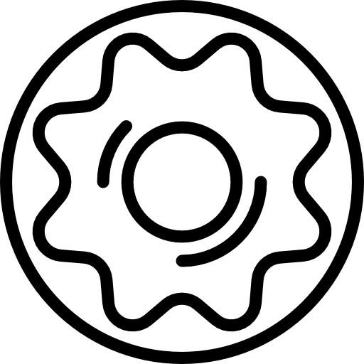 Doughnut food sugar dessert icon