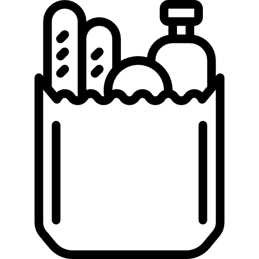 Groceries grocery food goods icon