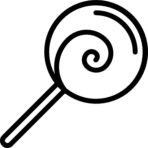 Lollipop sugar food and restaurant dessert icon