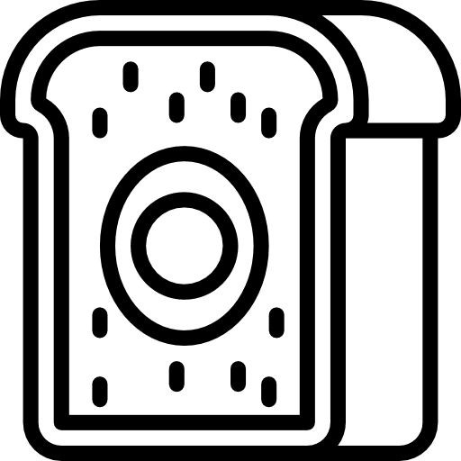 Meat pie bakery food protein icon