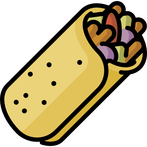 Kebab meat fast food food and restaurant icon