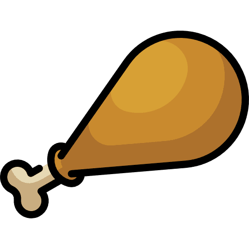 Chicken leg food turkey leg chicken leg icon