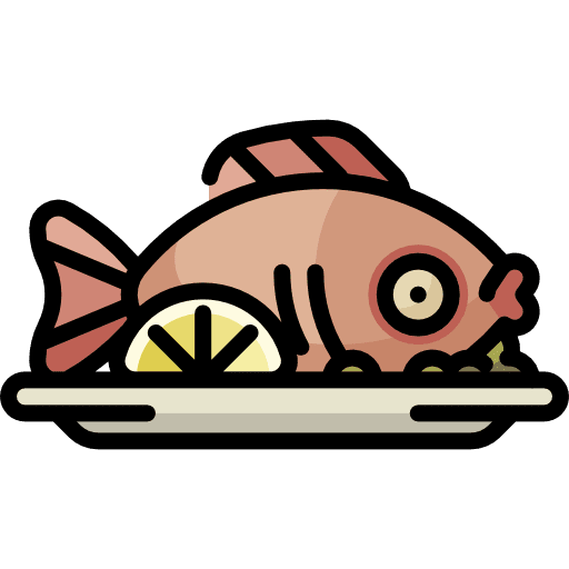 Fish food supermarket fish icon