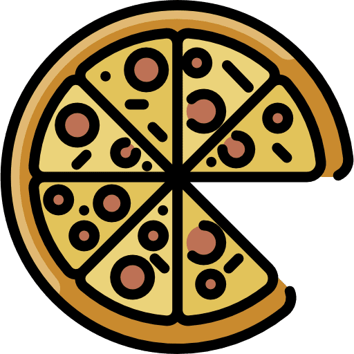 Pizza fast food pizzas food and restaurant icon