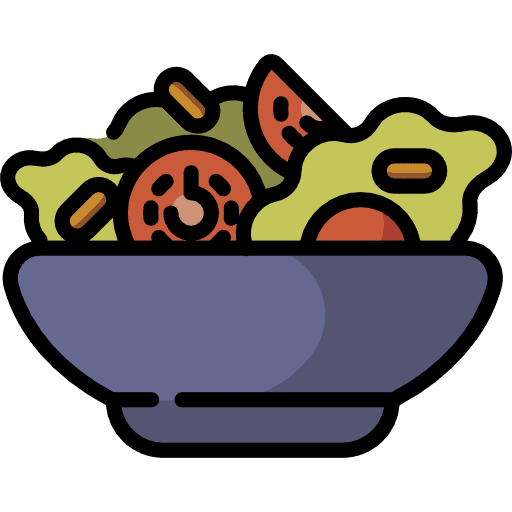 Salad vegetables organic salad icon