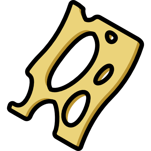 Cheese food and restaurant cheese milky icon