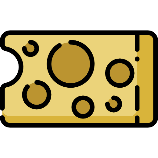 Cheese milky food and restaurant cheese icon