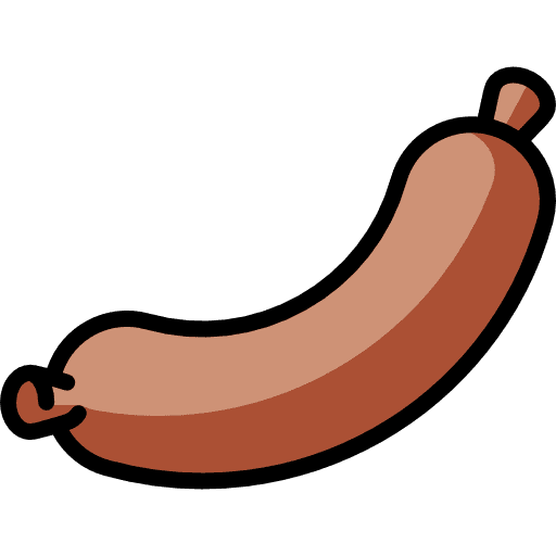 Sausage barbecue fast food sausage icon