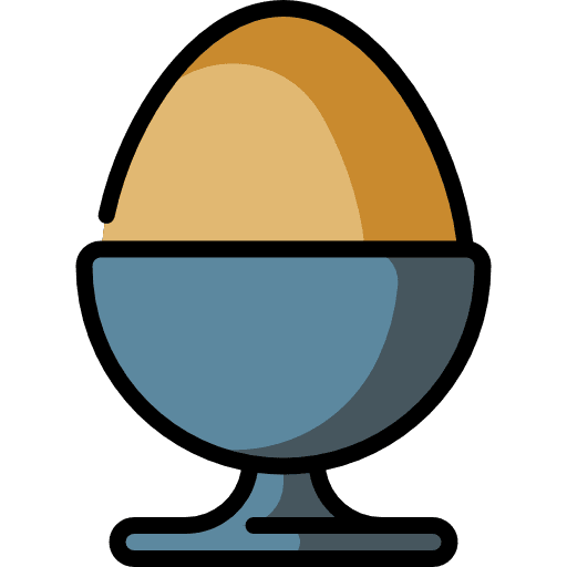 Boiled egg egg protein organic icon