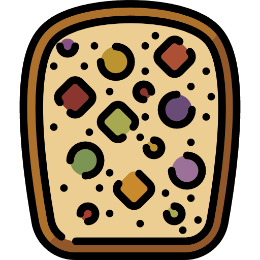 Bread bakery bread meal icon