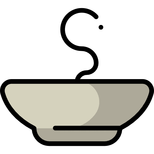 Soup healthy food hot drink bowls icon