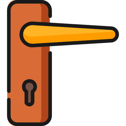 Doorknob access doorknob furniture and household icon