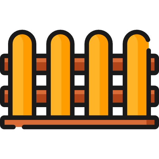 Fence furniture and household picket garden icon