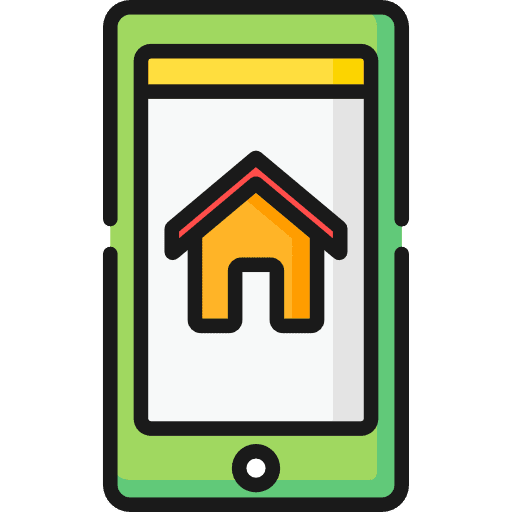 Smartphone touch screen mobile phone communications icon