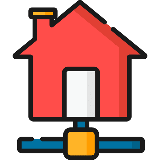 Home networking page house icon