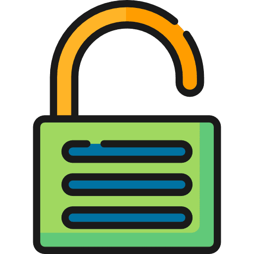 Padlock security tools and utensils locked icon