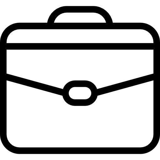 Briefcase business bag travel icon