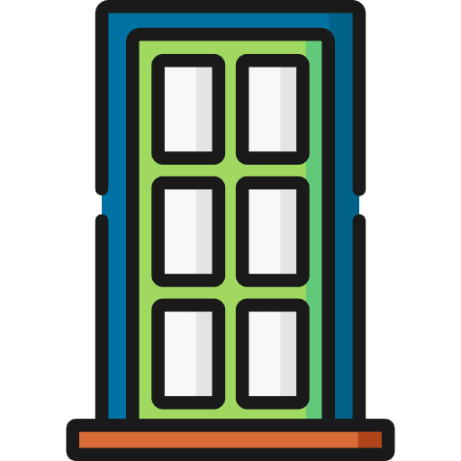 Door doorway access exit door icon