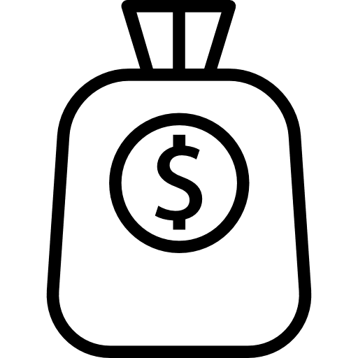 Money bag business and finance currency business icon