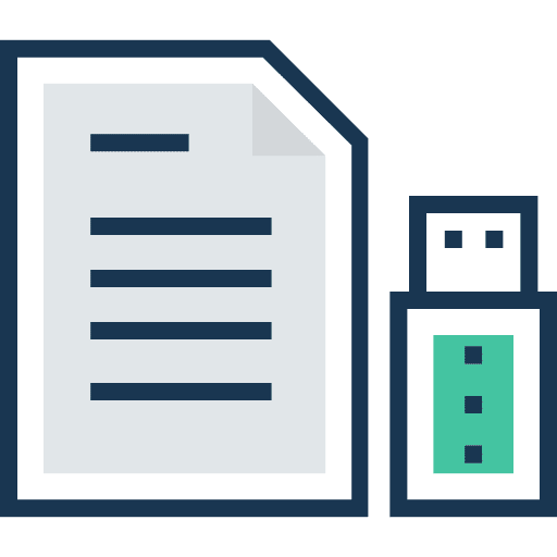 Document flash drive document pendrive icon