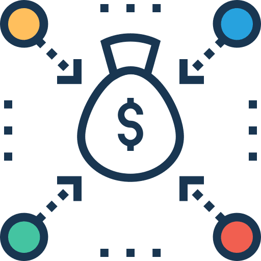 Money bag money bag business bank icon