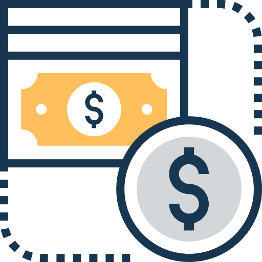 Money business and finance money dollar icon