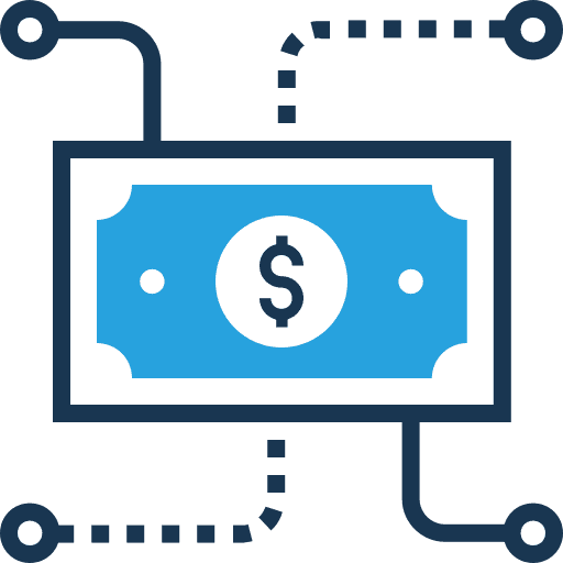 Money notes dollar currency icon