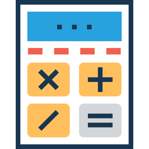 Calculator finances tool calculate icon