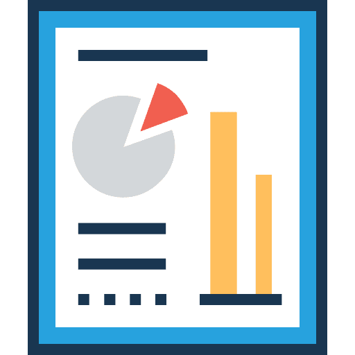 Analytics seo and web statistics stats icon