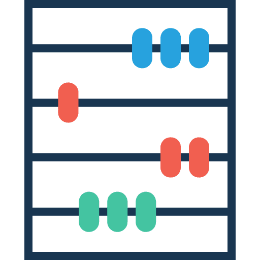 Abacus calculating calculator mathematical icon