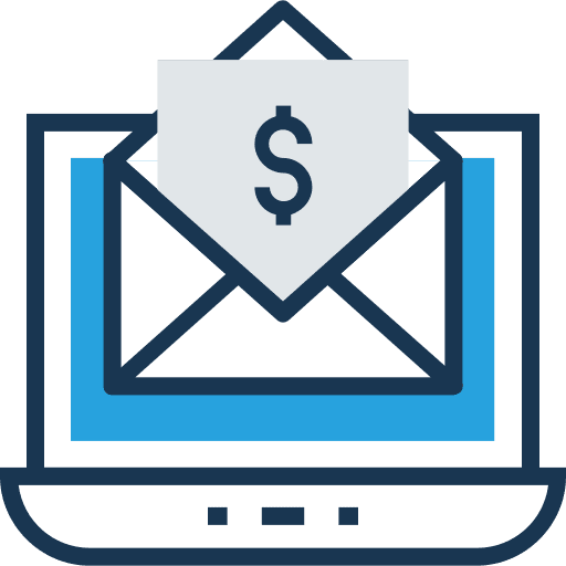 Laptop computer envelope laptop icon