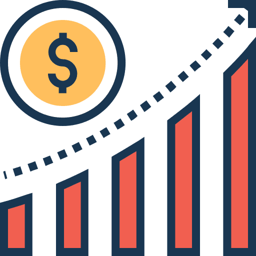 Profits profits business and finance coin icon