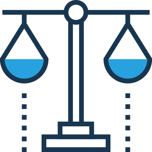 Balance judge justice scale law icon