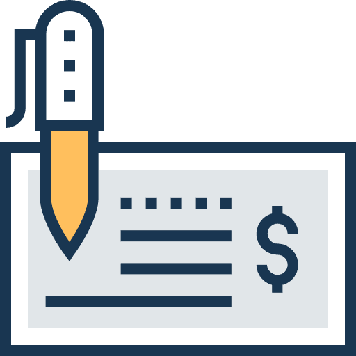 Check bank check paycheck icon