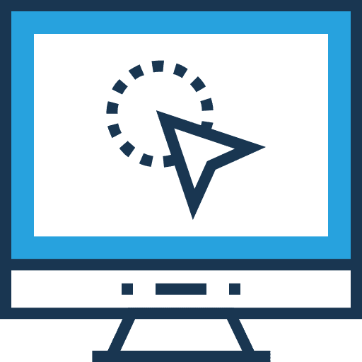 Monitor television screen technology icon