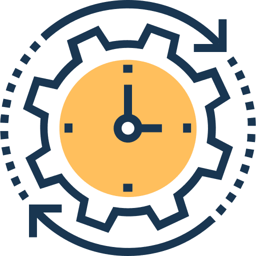Settings tool clock settings icon