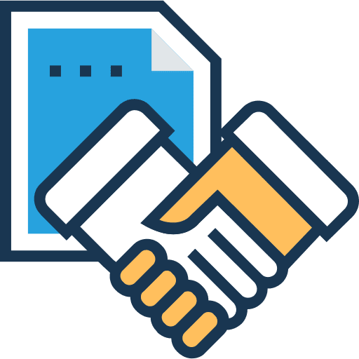 Deal business and finance handshake agreement icon
